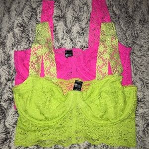 Lace bralettes